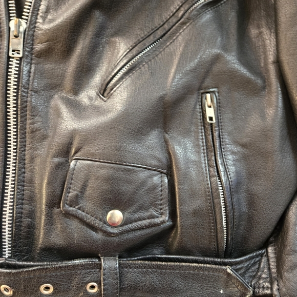 Vintage Wilson's Leather/Biker Jacket Mens size XL - Picture 11 of 15